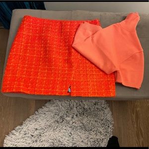 Orange Zara Skirt